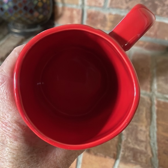 Rae Dunn Red JINGLE BELLS & NORTH POLE Ceramic Mugs Set of 2 - Picture 5 of 5